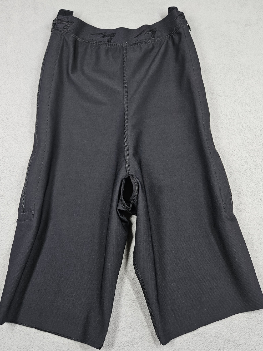 Marena Recovery High Waist Compression Girdle Shorts Women's XL Black Zippers